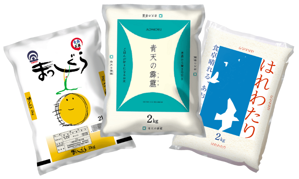 青森米3銘柄セット（各2kg）